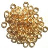 100 6mm Twisted Gold Plated Jump Rings